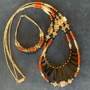 Multi-wear Necklace/Bracelet Set -Stunning!
